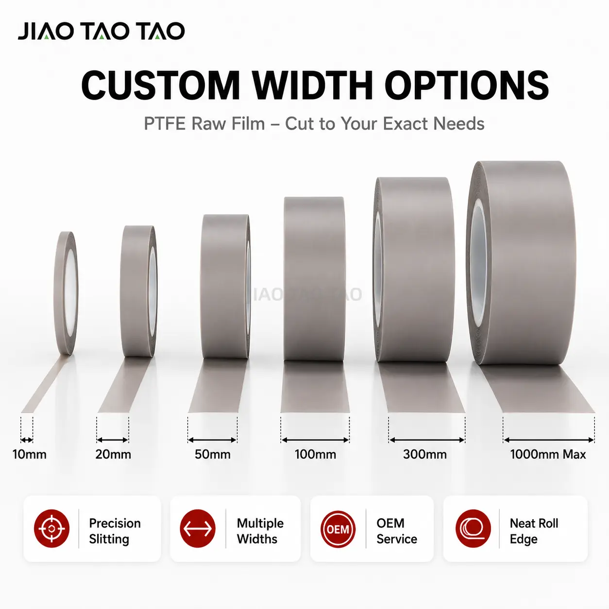 PTFE film roll and sheet supply for industrial insulation and custom converting.